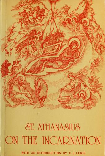 Cover of St. Athanasius on the incarnation
