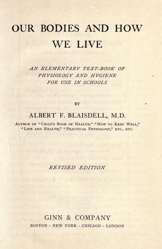 Cover of Our bodies and how we live