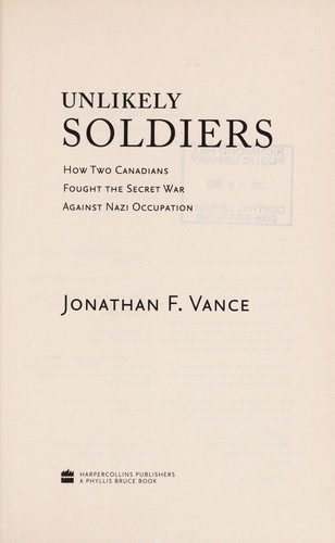 Cover of Unlikely soldiers