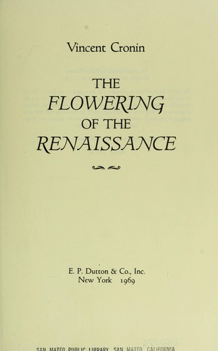 Cover of The flowering of the Renaissance