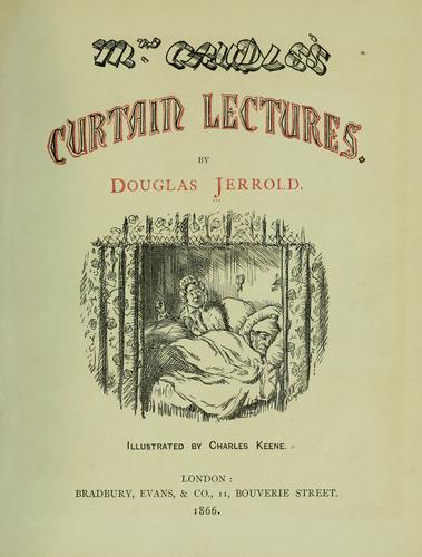 Cover of Mrs. Caudle's curtain lectures