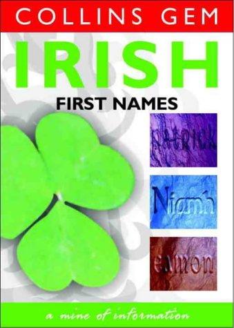 Cover of Irish First Names