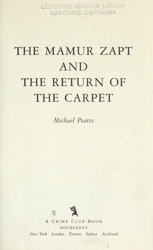 Cover of The Mamur Zapt and the return of the carpet