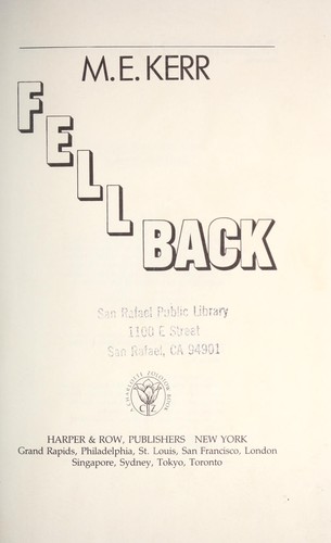 Cover of Fell back