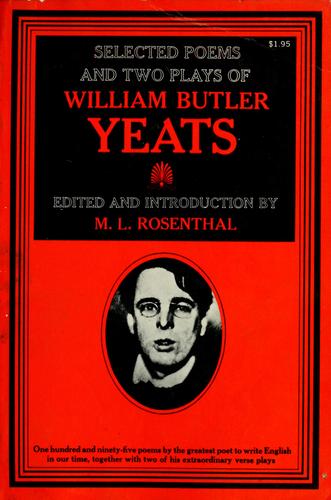 Cover of Selected poems and two plays of William Butler Yeats