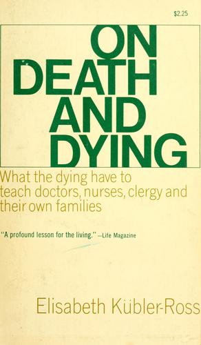 Cover of On death and dying