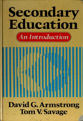 Cover of Secondary education