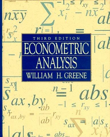 Cover of Econometric analysis