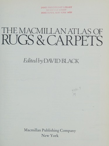 Cover of The Macmillan atlas of rugs & carpets
