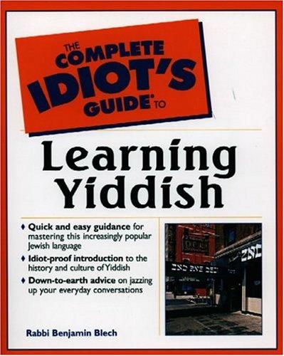 Cover of The complete idiot's guide to learning Yiddish