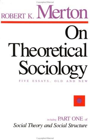 Cover of On theoretical sociology