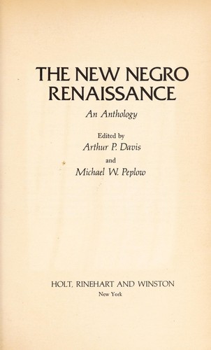 Cover of The new Negro renaissance : an anthology