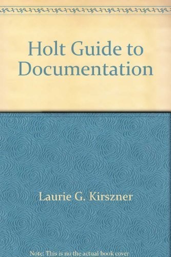 Cover of Holt Guide to Documentation