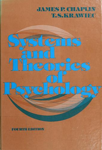 Cover of Systems and theories of psychology