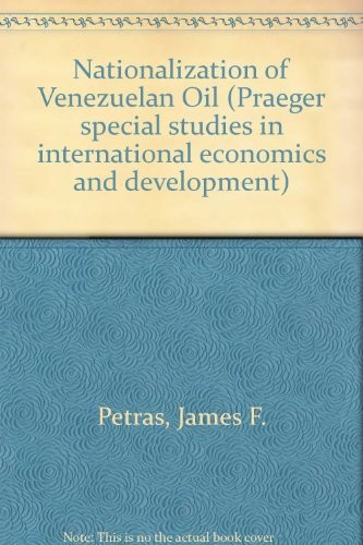 Cover of The nationalization of Venezuelan oil