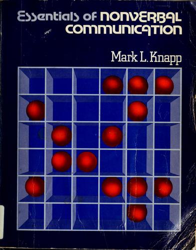 Cover of Essentials of nonverbal communication