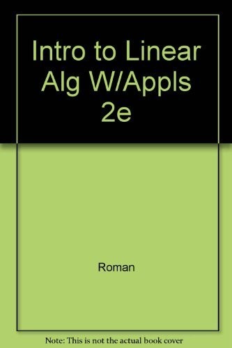 Cover of An introduction to linear algebra with applications