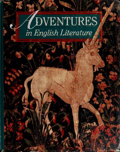 Cover of Adventures in English literature