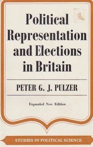 Cover of Political representation and elections in Britain
