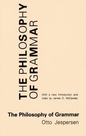 Cover of The philosophy of grammar