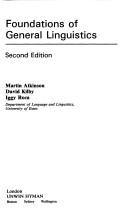 Cover of Foundations of general linguistics
