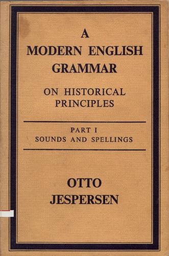 Cover of A modern English grammar on historical principles