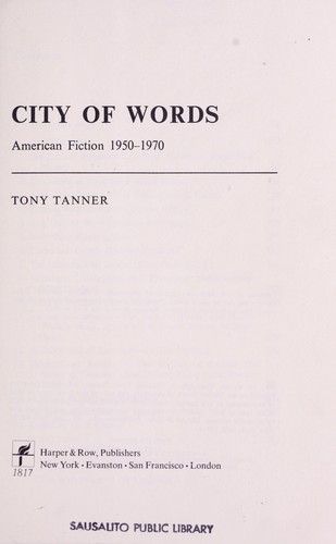 Cover of City of words