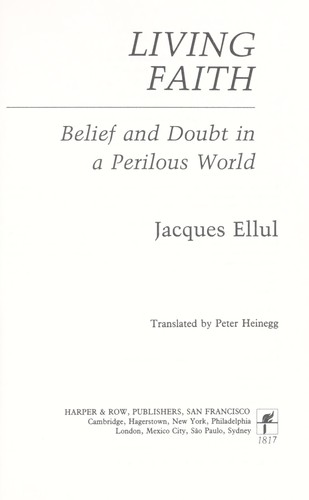 Cover of Living Faith