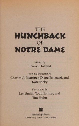 Cover of The hunchback of Notre Dame