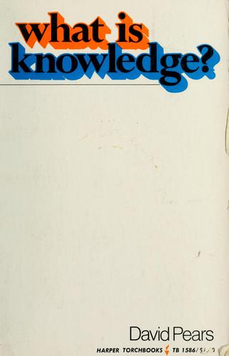 Cover of What is knowledge?