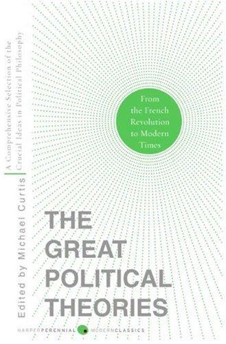 Cover of The great political theories