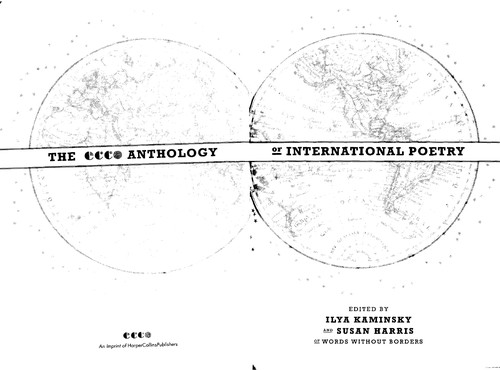 Cover of The Ecco anthology of international poetry