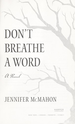 Cover of Don't breathe a word