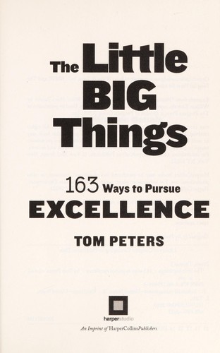 Cover of The little big things