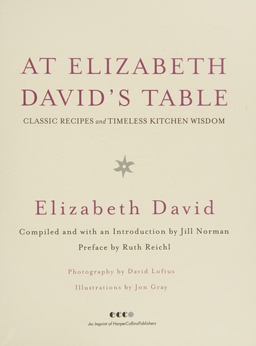 Cover of At Elizabeth David's table