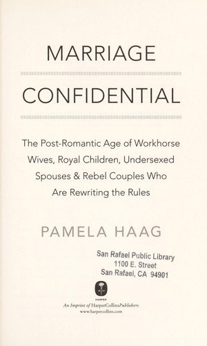Cover of Marriage confidential