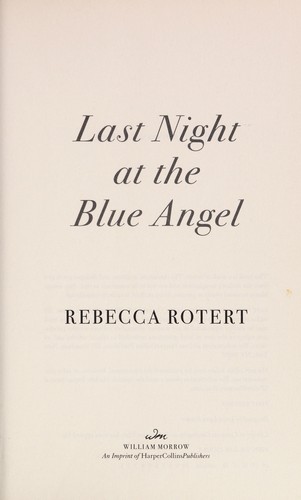 Cover of Last night at the blue angel