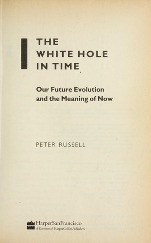Cover of The white hole in time