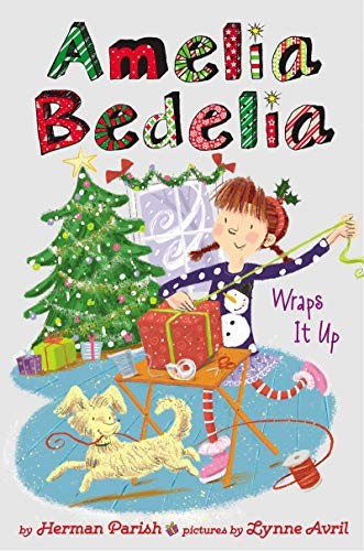 Cover of Amelia Bedelia Special Edition Holiday Chapter Book #1: Amelia Bedelia Wraps It Up: A Christmas Holiday Book for Kids