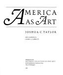Cover of America as Art
