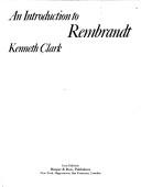 Cover of An introduction to Rembrandt