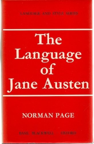 Cover of The language of Jane Austen
