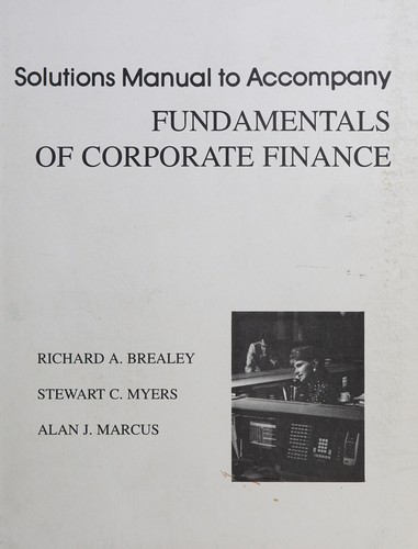 Cover of Solutions manual to accompany fundamentals of corporate finance