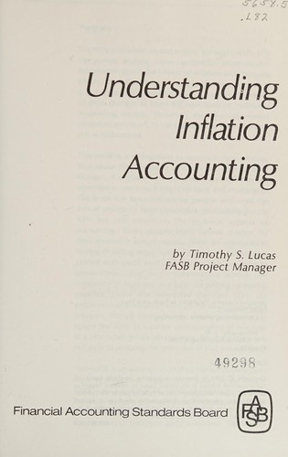 Cover of Understanding inflation accounting