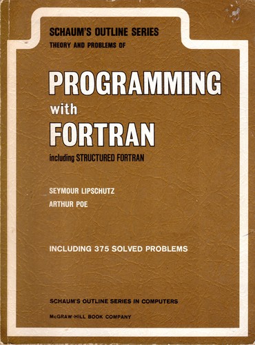 Cover of Schaum's outline of theory and problems of programming with Fortran
