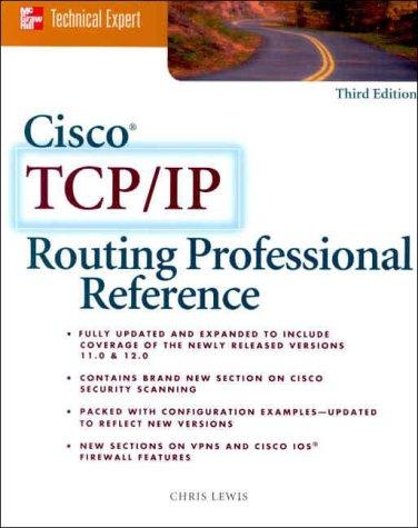 Cover of Cisco TCP/IP routing professional reference