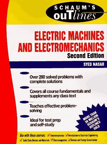 Cover of Schaum's outline of theory and problems of electric machines and electromechanics