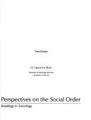 Cover of Perspectives on the social order