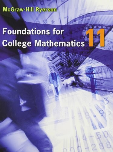 Cover of Foundations for college mathematics 11