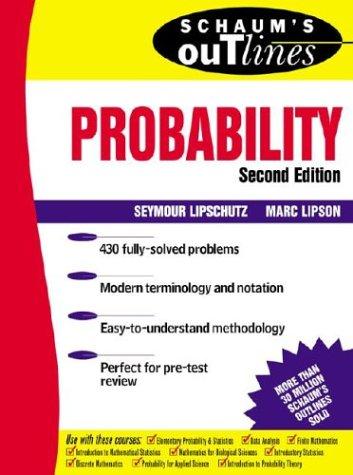 Cover of Schaum's Outline of Probability